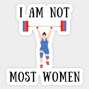 I am not most women Sticker